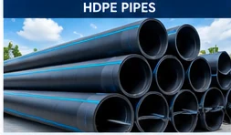Illustrative hdpe pipes product photograph